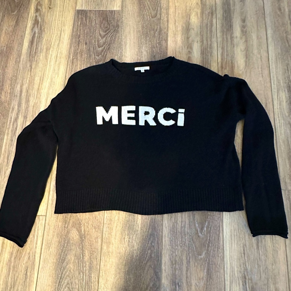 Z SUPPLY. Merci Black Sweater